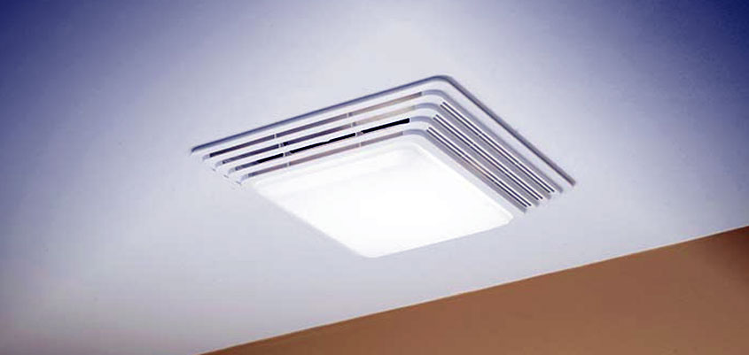 Ventilador de banheiro para renovar o ar em divisões húmidas